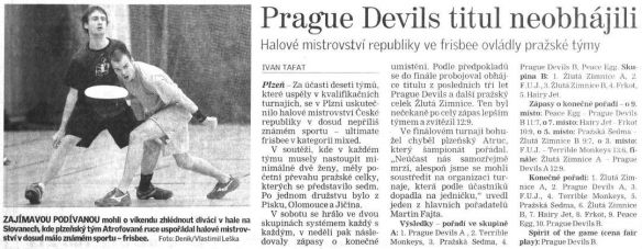 Článek v Plzeňském deníku
